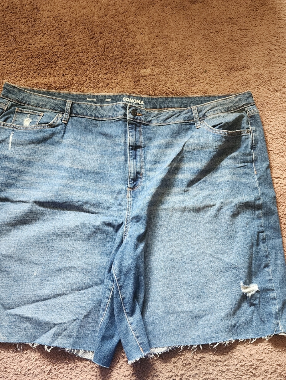 Sonoma Light Blue Distressed Denim Shorts